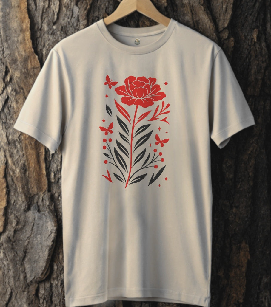Crimson Bloom T-Shirt