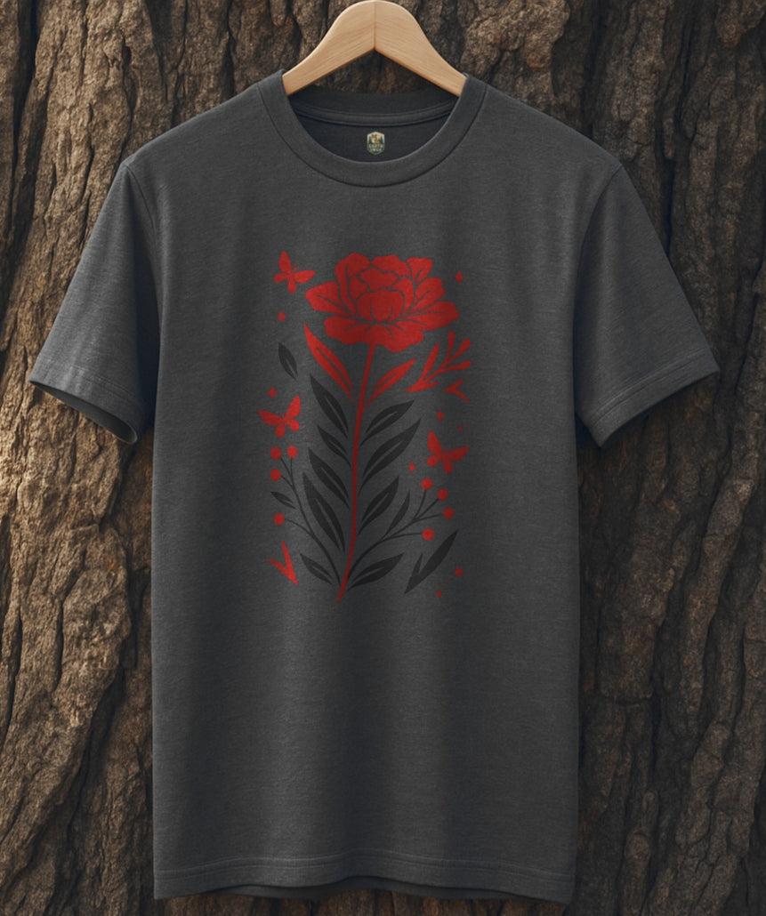 Crimson Bloom T-Shirt