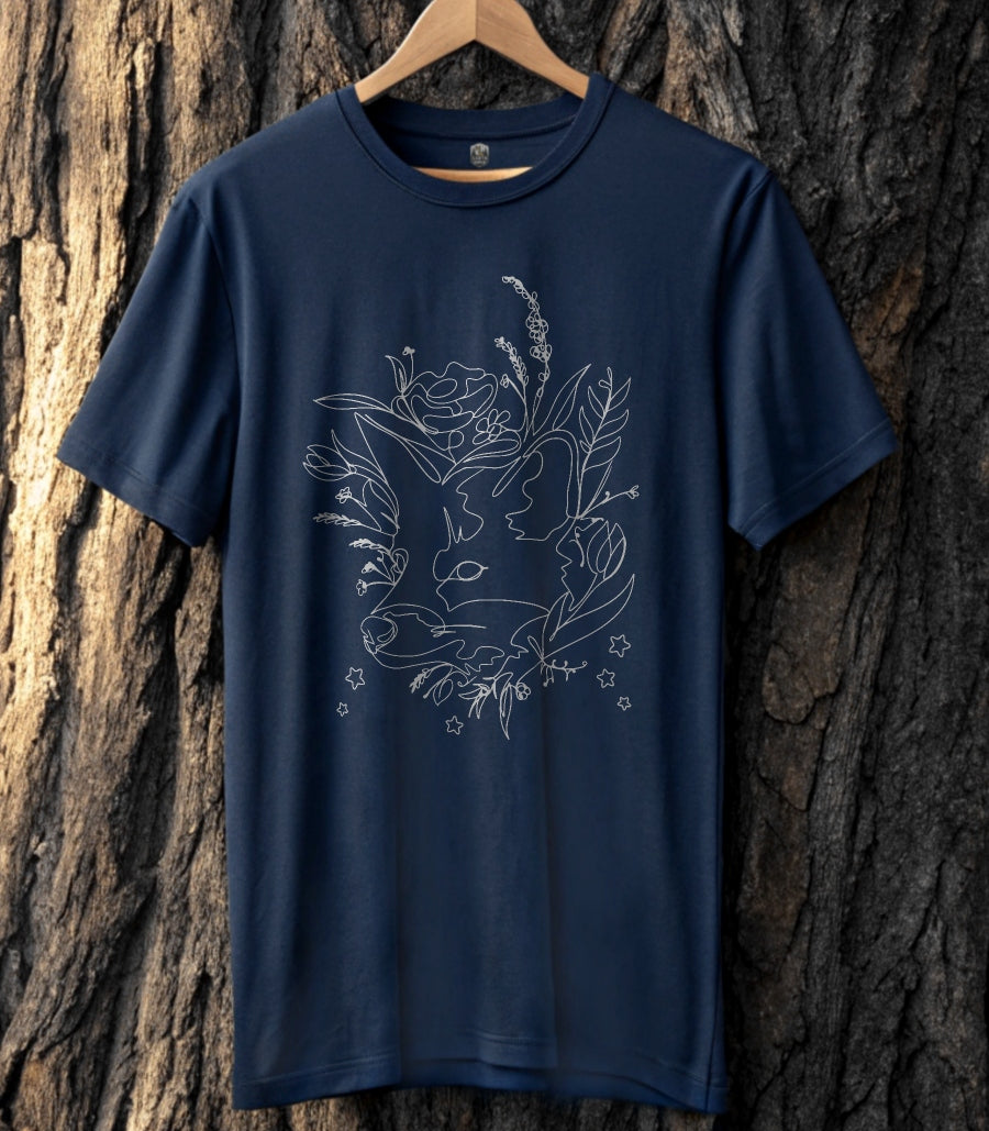 Fox Line Art T-Shirt