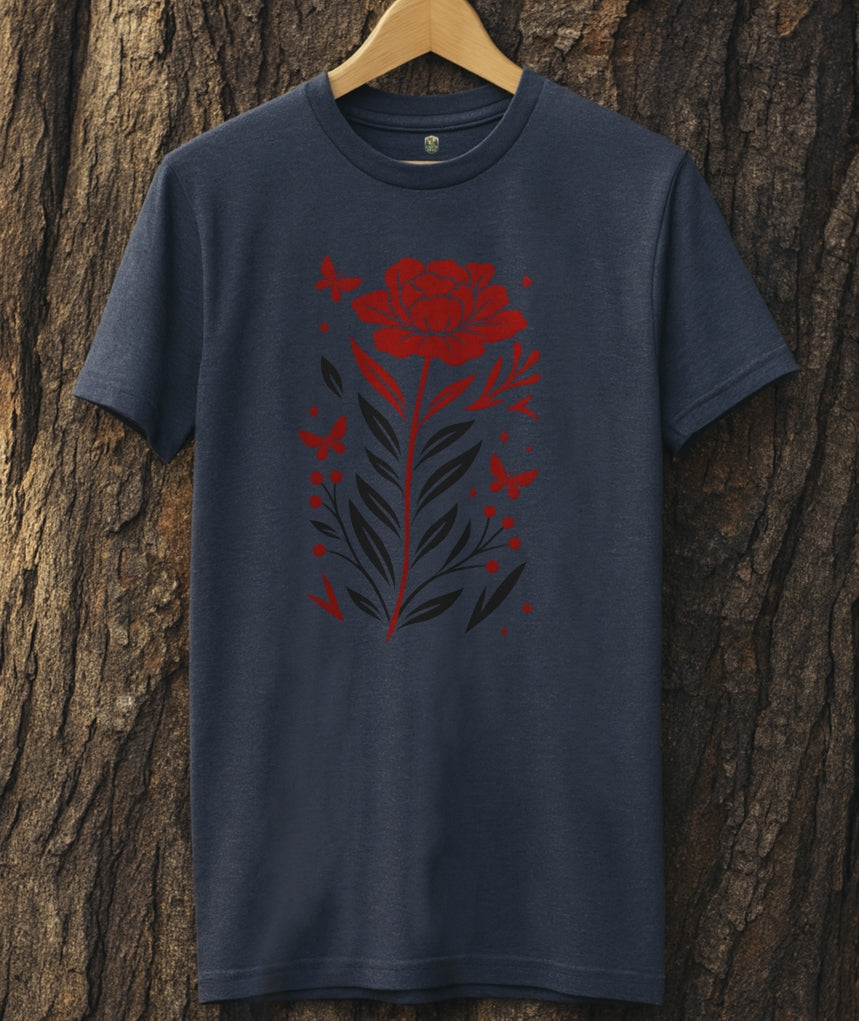 Crimson Bloom T-Shirt
