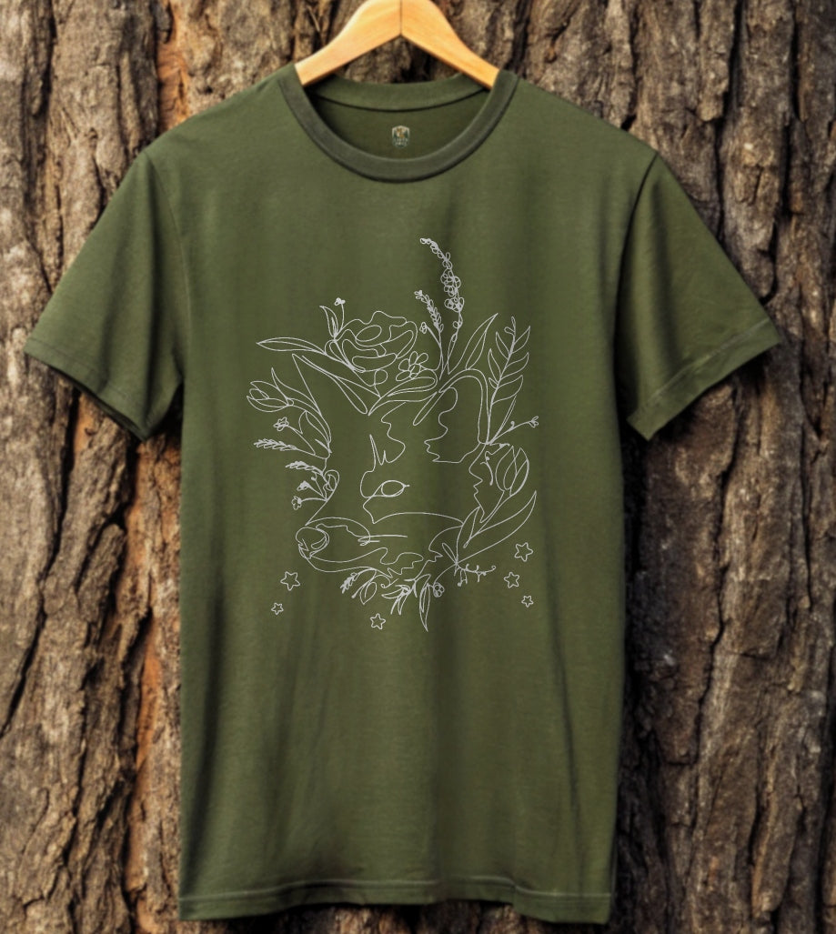Fox Line Art T-Shirt
