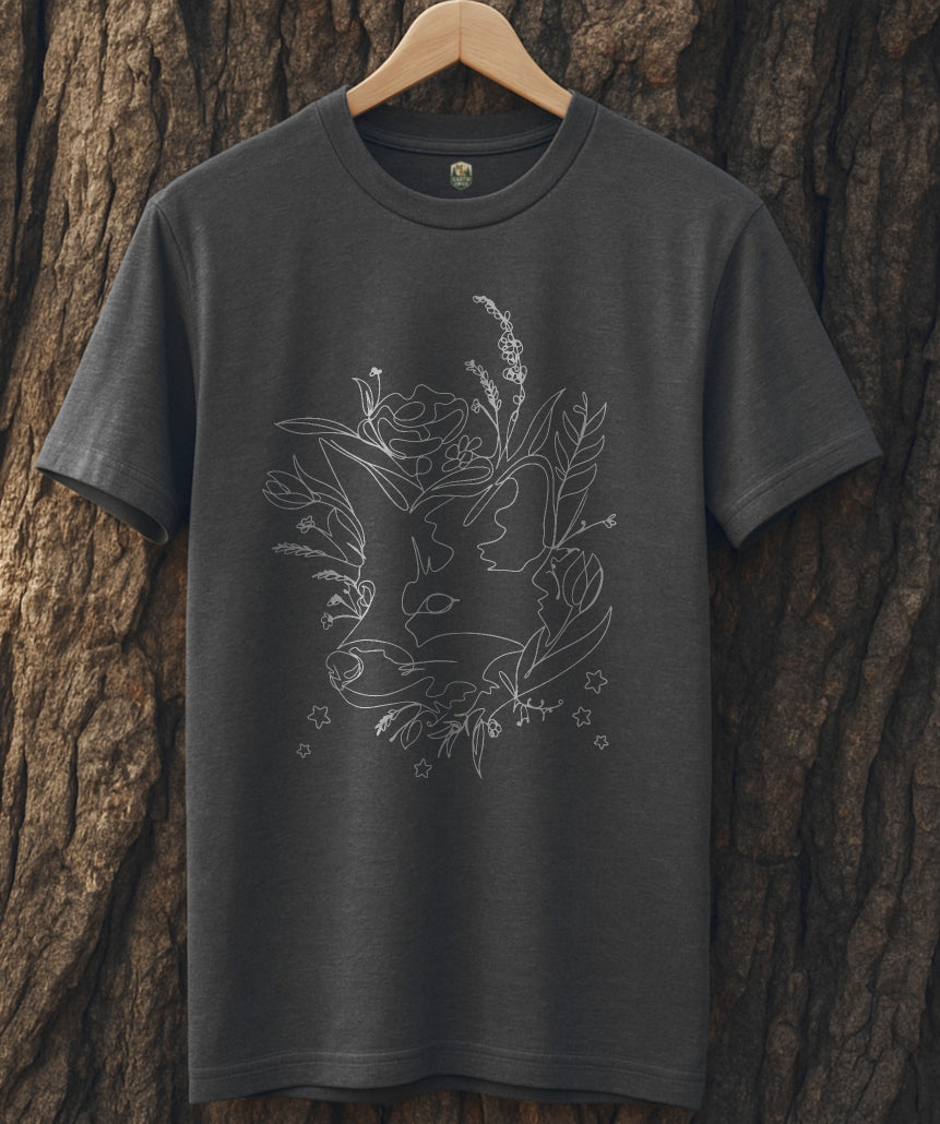 Fox Line Art T-Shirt