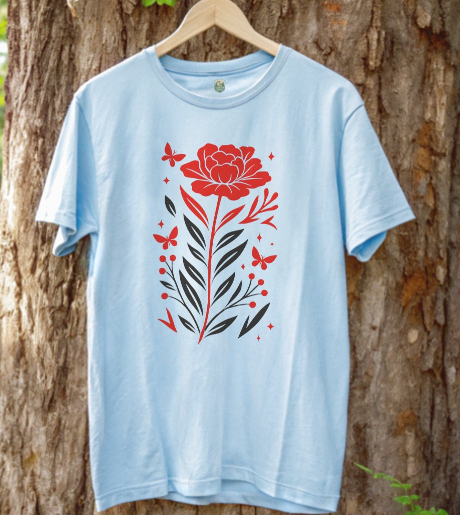 Crimson Bloom T-Shirt