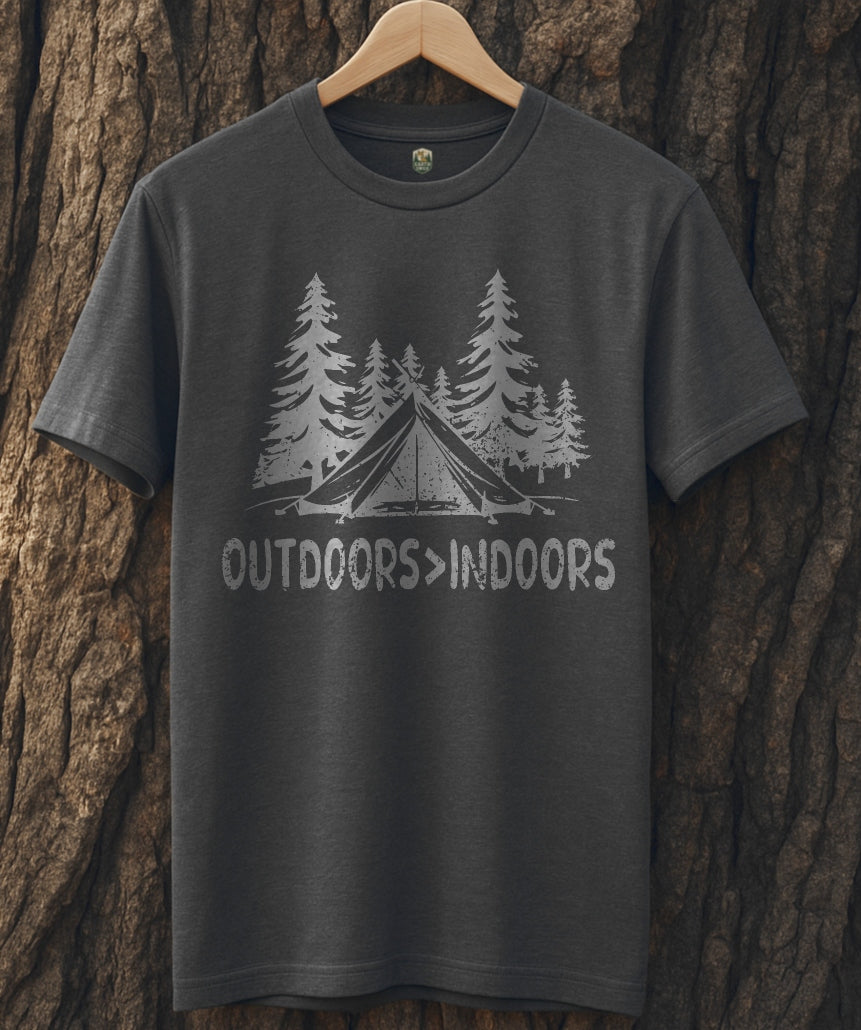 Outdoors>Indoors T-Shirt