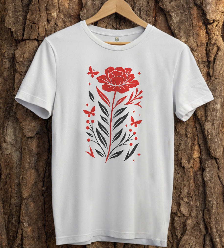 Crimson Bloom T-Shirt