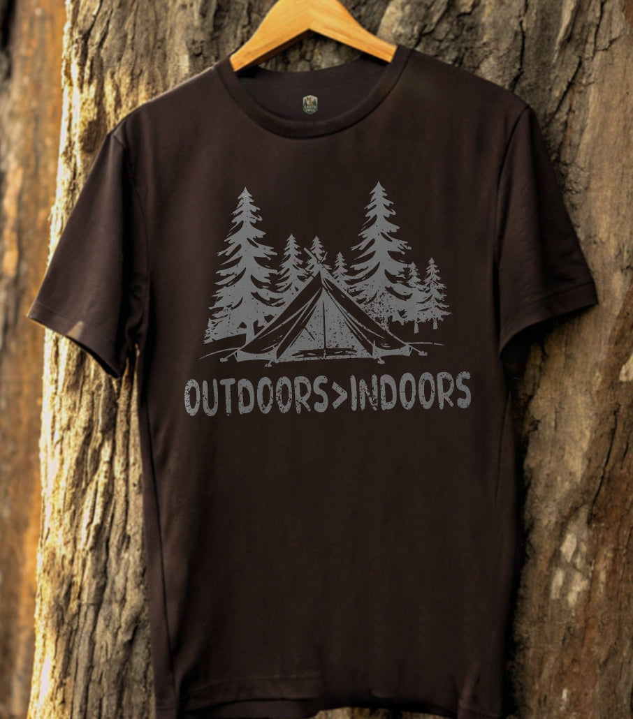 Outdoors>Indoors T-Shirt