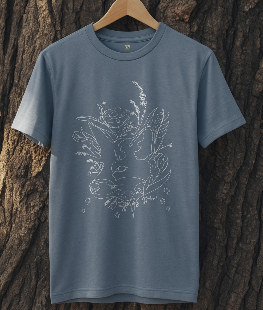 Fox Line Art T-Shirt