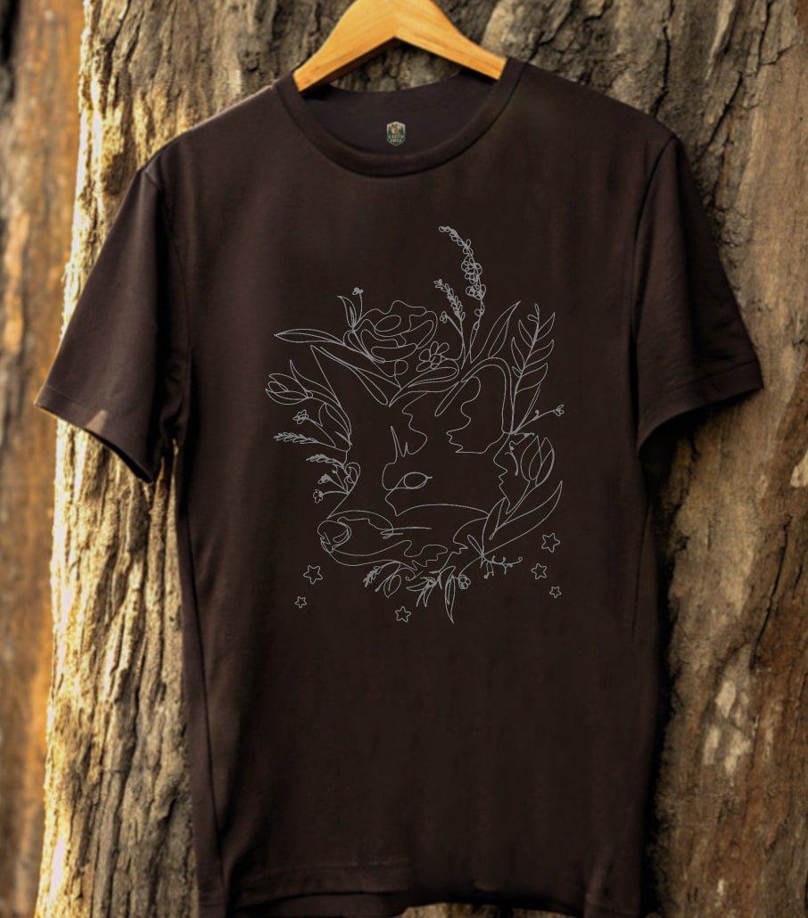 Fox Line Art T-Shirt