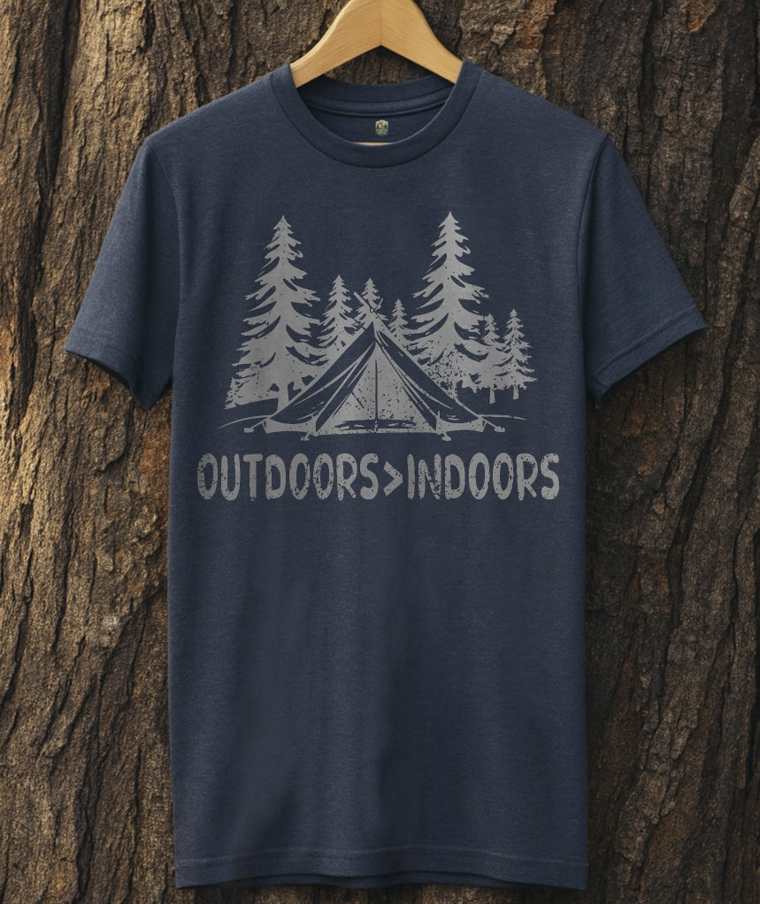 Outdoors>Indoors T-Shirt