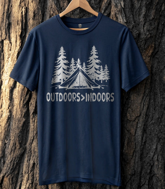 Outdoors>Indoors T-Shirt