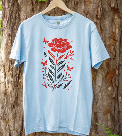 Crimson Bloom T-Shirt