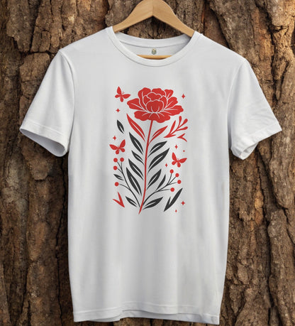 Crimson Bloom T-Shirt