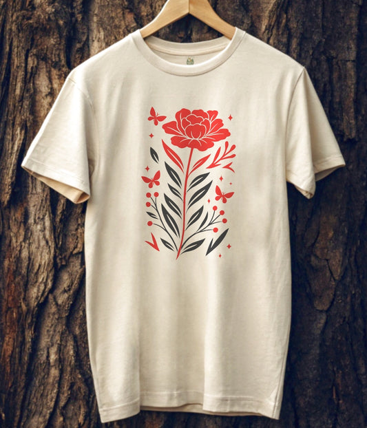 Crimson Bloom T-Shirt